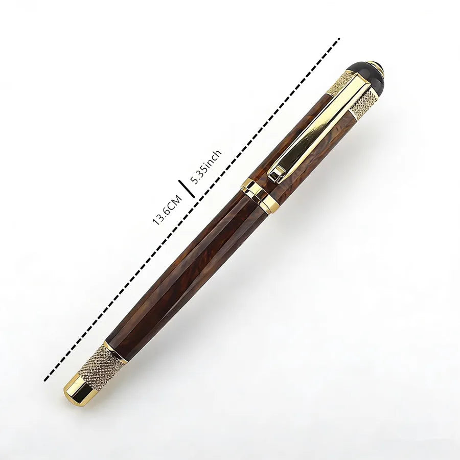 1Pc High Quality Luxury Roller Ballpoint Pen Metal Office Gold /Silver Clip Metal Rollerball Pen