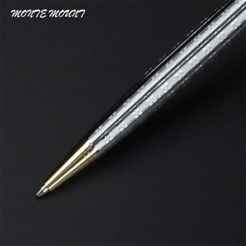 Metal Ballpoint Pen 0.7mm Blue Luxury Custom Advertising Ball Pen for School Gift Set Student Stationery Office Supplies