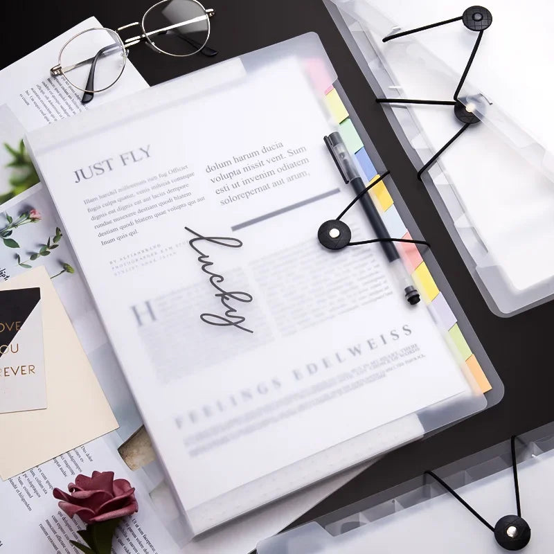 A4 Multigrid File Document Pouch Folder Holder Organizer Planner Organ Bag Folder Material Bill Storages Office Accessories