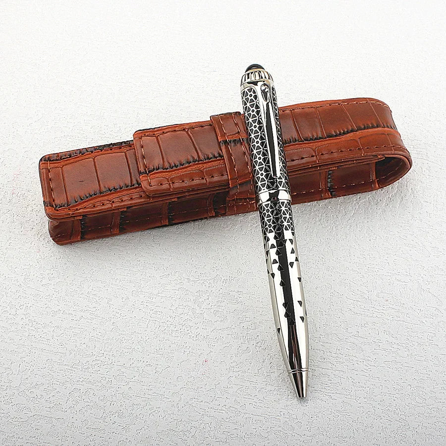 high quality Ballpoint Pen Metal Rollerball Pen Luxury Elegant Pens Replaceable Refill Writing School Office Supplies Stationery