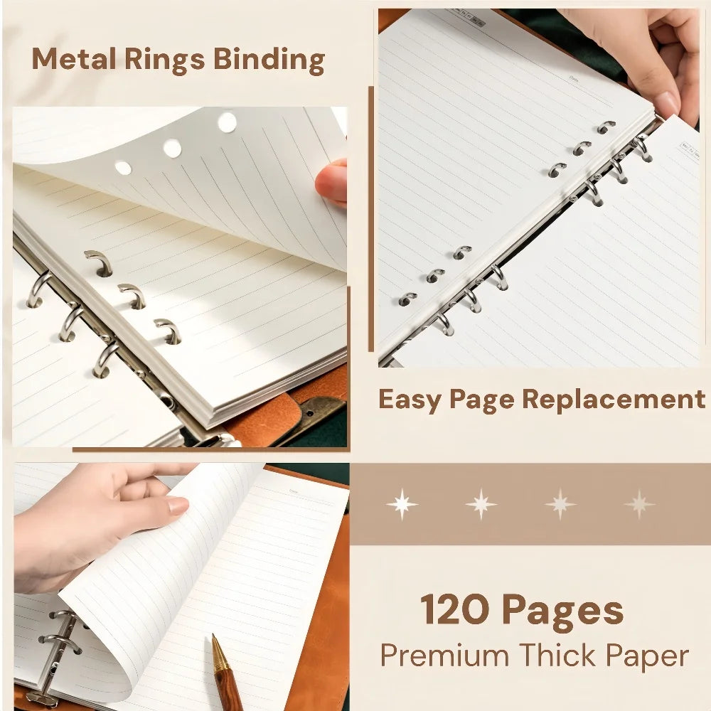 Retro Loose-Leaf Magic Notebook Thick Paper Multi-Use Hand Account for Daily Planner Study Tree of Life Notebook Gift Idea