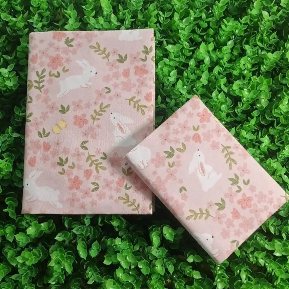 A5 A6 Pink White Rabbit Notebook Cover Planner Case Cover Protective Shell Journal Cover Protector Office Stationery Supplies