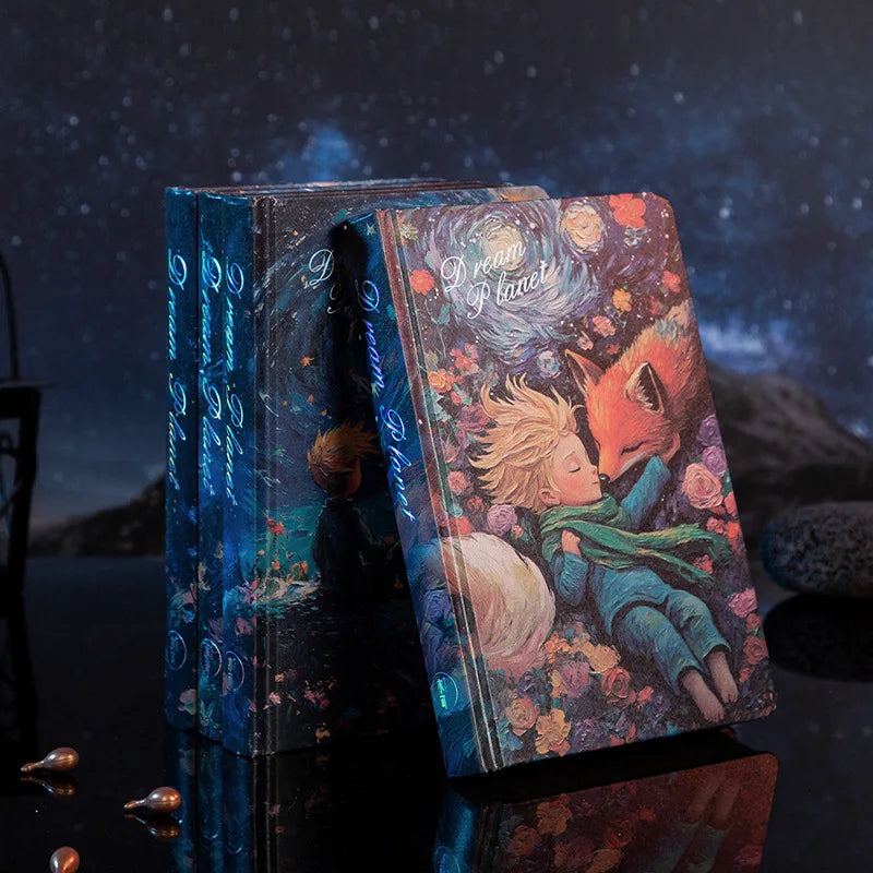 A5 Hardcover Notebook,Oil Painting Hardcover Illustrations,Full-Color Handbook,128 Sheets/Book,100gsm,Professional Handbook