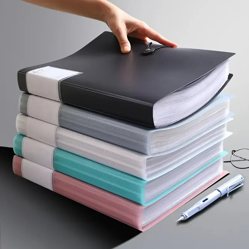 A4 File Folder,Ideal for Storing and Organizing,High Transparency Waterproof,Perfect for Home,School,and Office Document Storage