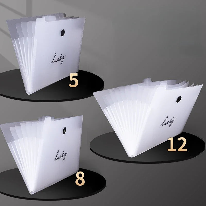 A4 Multigrid File Document Pouch Folder Holder Organizer Planner Organ Bag Folder Material Bill Storages Office Accessories