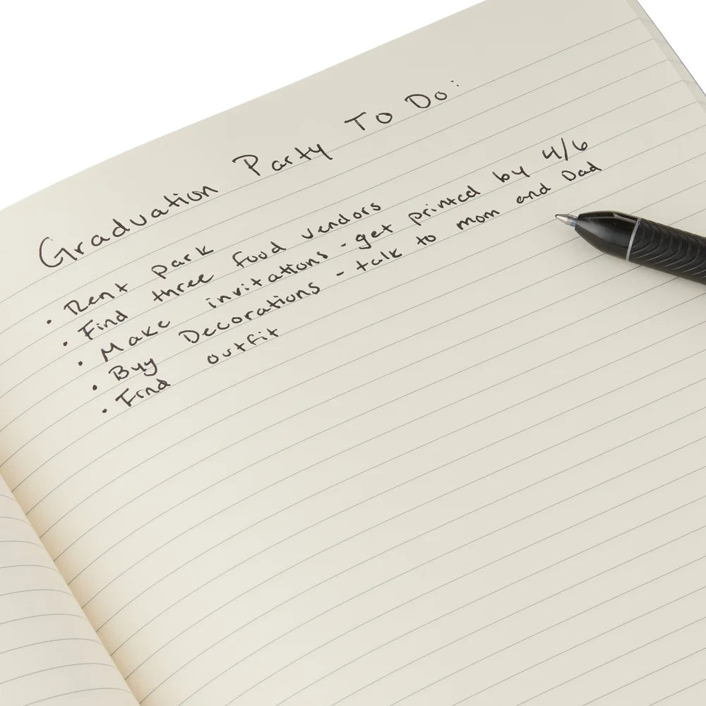 Durable Poly Notebook 7x9.87 Inch 80 Ruled Pages Flexible Cover Compact Size Ideal Travel School Office Doodles