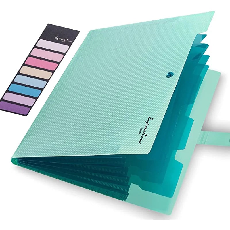 A4 Expanding File Folder with 5 Pockets, Portable Document Organizer for School Office, Paper Accordion Folder Holder A4 Binder