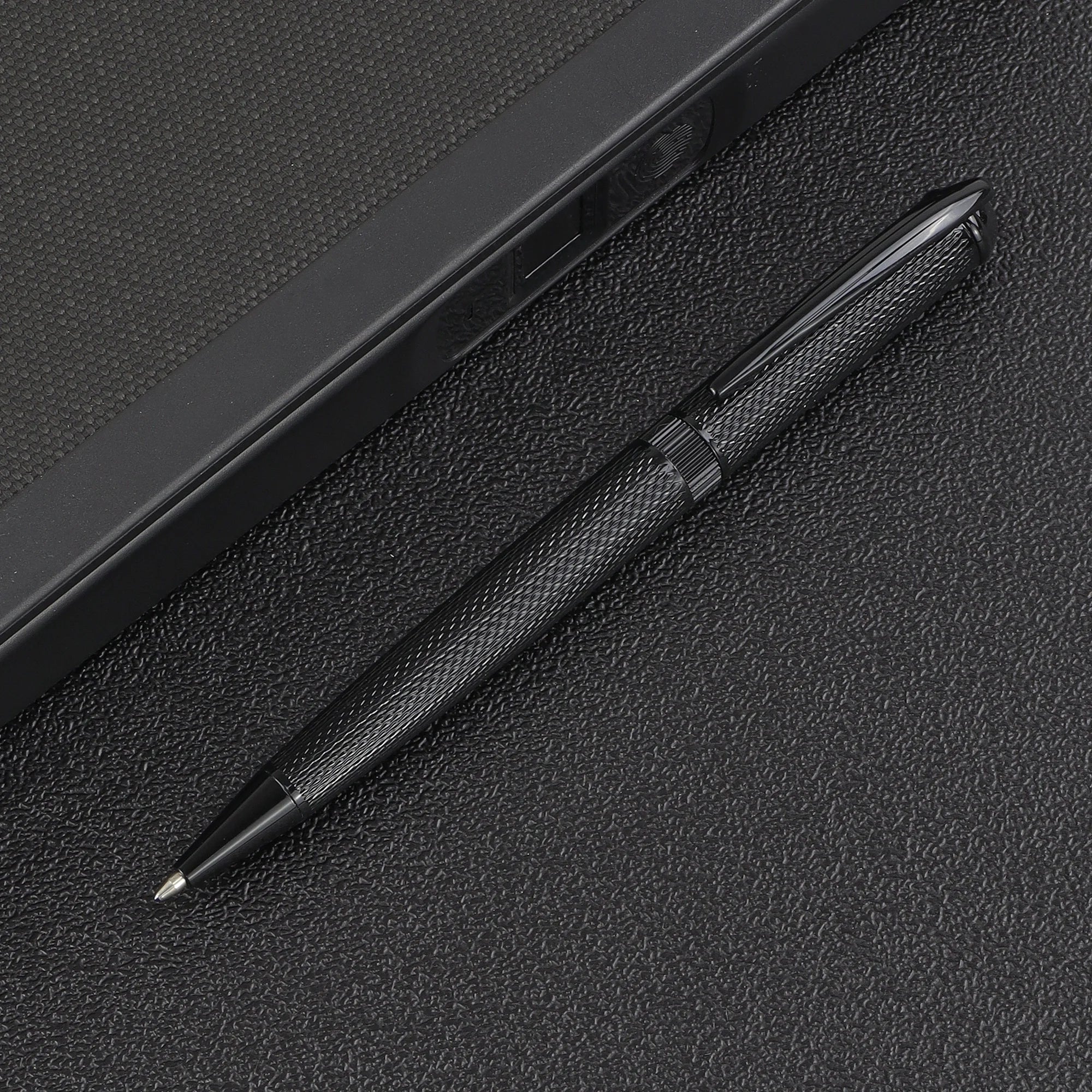 1 Of Luxury Fashion Ballpoint Pen Set - Stylish Design- Strong Design Aesthetic, Perfect for Gifting in Gift Box-Black Ink