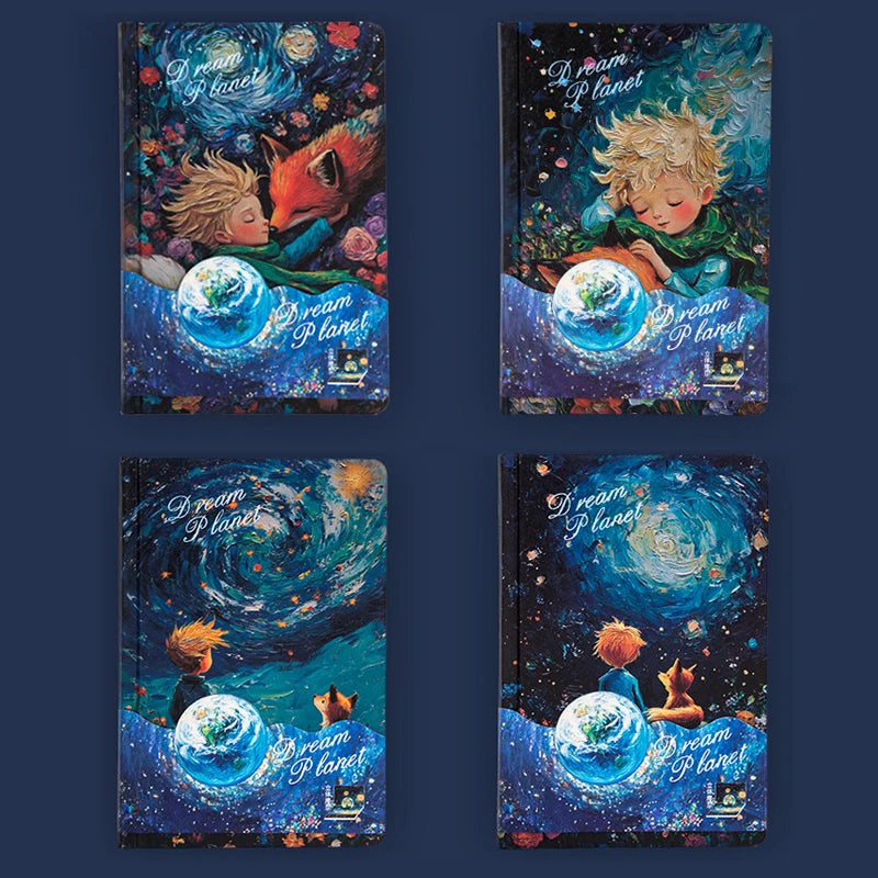 A5 Hardcover Notebook,Oil Painting Hardcover Illustrations,Full-Color Handbook,128 Sheets/Book,100gsm,Professional Handbook
