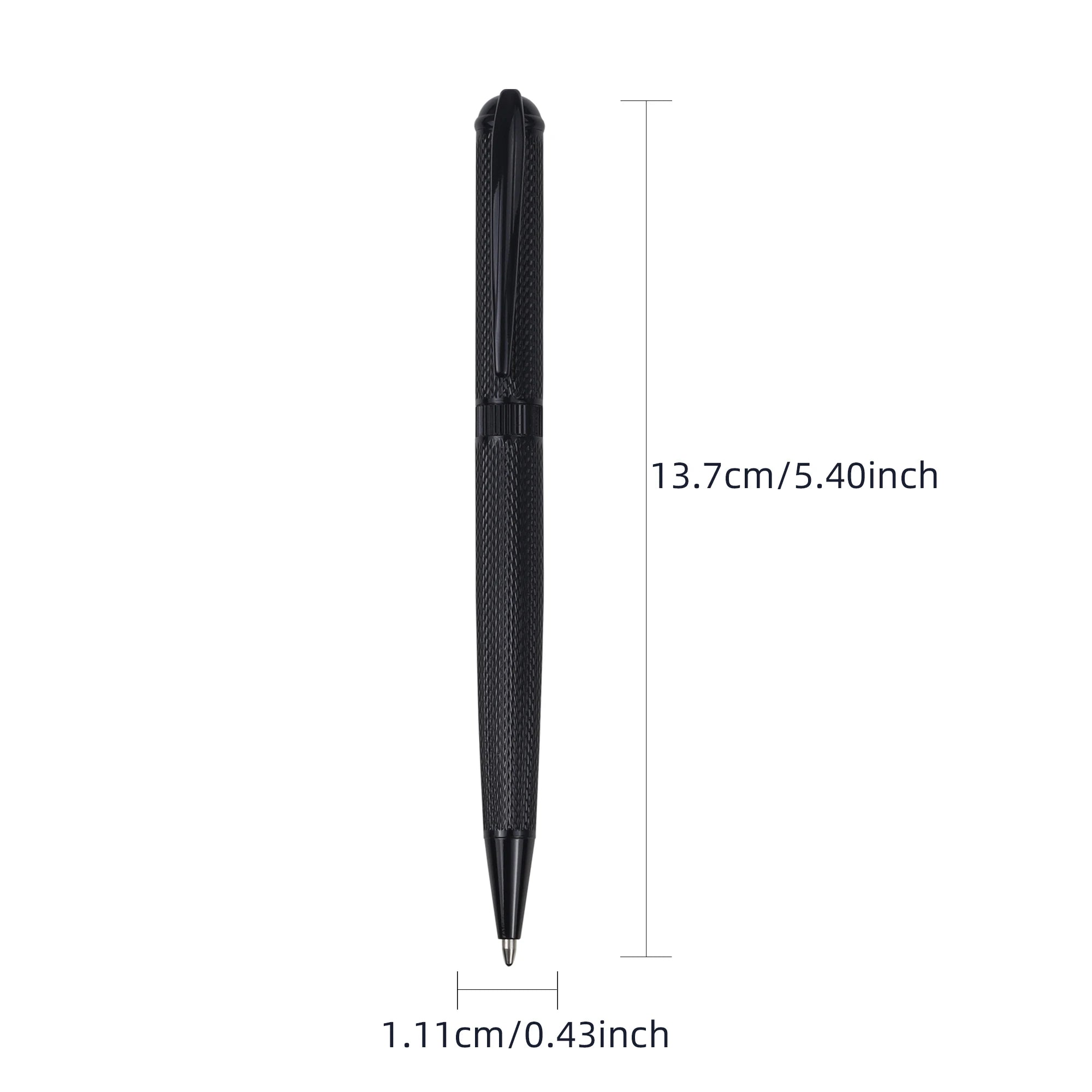 1 Of Luxury Fashion Ballpoint Pen Set - Stylish Design- Strong Design Aesthetic, Perfect for Gifting in Gift Box-Black Ink
