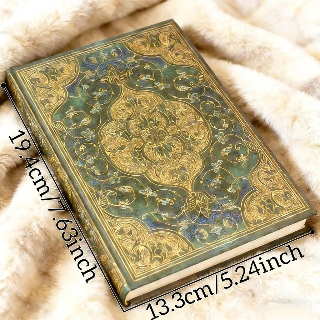 Medieval Retro Carved Notebook, Hardcover Journal, Portable Travel Diary for Writing and Drawing