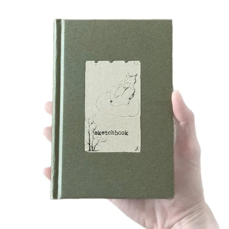 A6 Sketchbook Retro Pocket Notebook Student Thickened Blank Handbook Minimalist Notebook