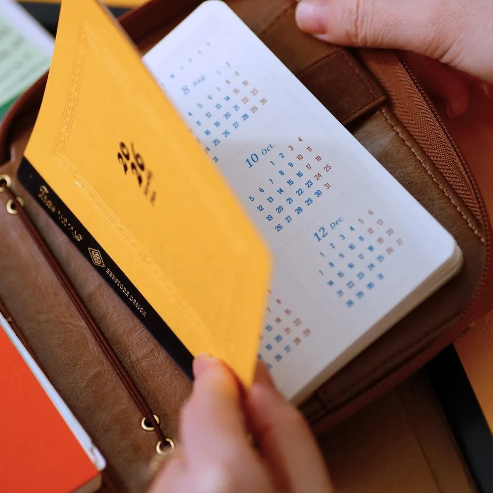 2026 Annual Calendar Plan Schedule Traveler Notebook Planner Inner Page for Planner Core Replacement Travel Journal