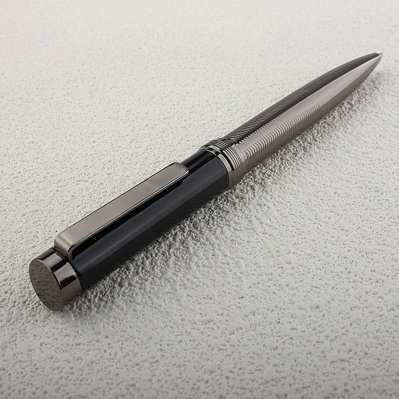 Metal Ballpoint Pen Beautiful Ripples 0.7MM Nibs Refill  School Office Supplie School Stationery