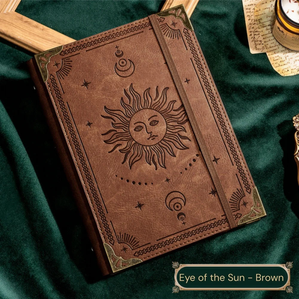 Retro Loose-Leaf Magic Notebook Thick Paper Multi-Use Hand Account for Daily Planner Study Tree of Life Notebook Gift Idea